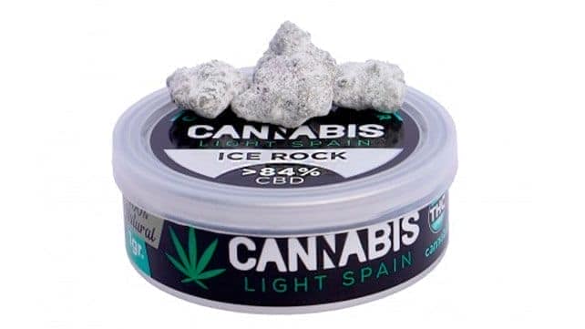 Moonrocks type Ice Rock from Cannabis Light Spain with 84% CBD